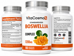 VitaCosmoX Full Spectrum Boswellia Double Strength 1200 mg 180 Cap Help Joint