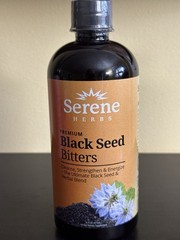 Serene Herbs Black Seed Bitters Premium. Cleanse Strengthen Energize 16oz