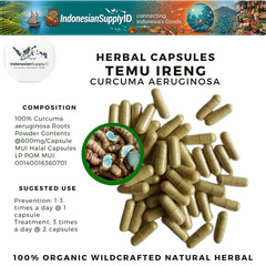 [idHerb] 100-500 CAPSULES Temu ireng Curcuma aeruginosa Organic WildCrafted🌿🌿