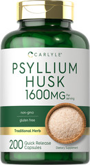 Psyllium Husk Capsules | 1600mg | 200 Count | Fiber Supplement | by Carlyle