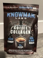KNOWMAN LABS Premium Instant Coffee Collagen MUSCLE, BONE & JOINT Health for Men