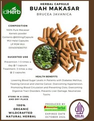[idHerb] 100-500 CAPSULES buah makasar Brucea Javanica Organic WildCrafted🌿🌿