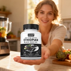 Black Ethiopian Seed Oil Softgels |4.64% Thymoquinone |Gluten-Free, 60 capsules