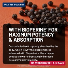 NatureWise Turmeric Curcumin Complex 3200 mg with BioPerine for Absorption – Tur