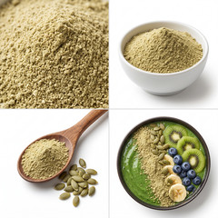 Pumpkin Seed Powder Natural Herbal Supplement Vegan Fiber Rich Superfood