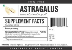 Astragalus Root Extract 20% Powder 15:1 (5000mg eq.) STRONG Energy Endurance