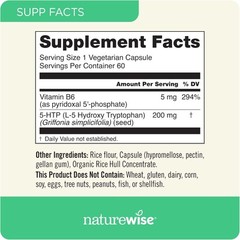 NatureWise 5-HTP 200mg Supplement from Griffonia Seeds 30 Count (Pack of 1)