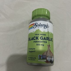 Solaray Fermented Black Garlic 500 mg | 50 VegCaps Exp/02/2027