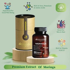 Aksvedas Moringa Capsules, 60 Capsules Each Pack Of 2 w361