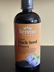 Serene Herbs Black Seed Bitters Premium. Cleanse Strengthen Energize 16oz