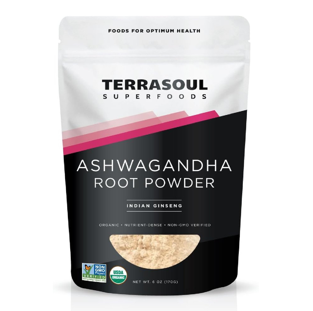 Terrasoul Superfoods Organic Ashwagandha Root Powder 6oz