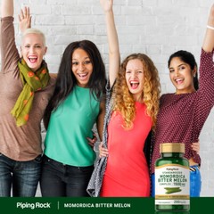 Bitter Melon Capsules 1500mg | 200 Count | Non-GMO, Gluten Free | by Piping Rock