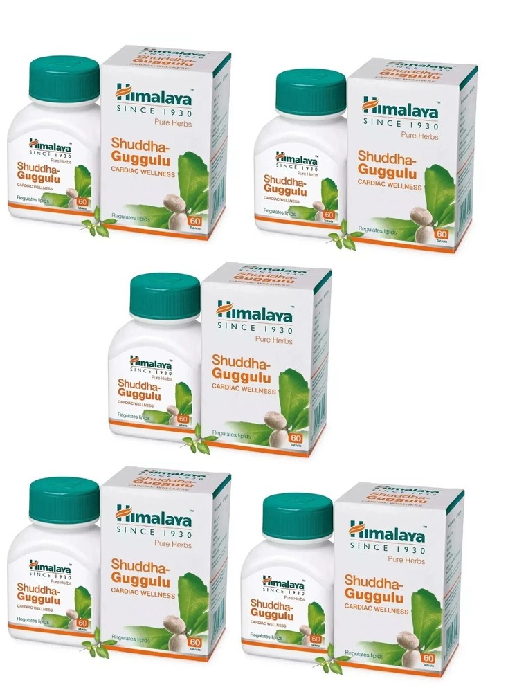 HIMALAYA Shuddha Guggulu Pack of 5 – Cardiac Wellness 🌿 | FREE SHIP | NATURAL