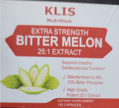 Extra Strength Bitter Melon Root 25:1 Extract, 2500 mg Strength, 150 Vegan Caps