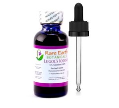 Rare Earth Botanicals Ultimate Lugol’s Iodine 5% UltraPure 1 oz Glass Bottle