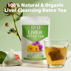 42 Liver Detox Tea Bags | Natural Cleanse, Support Weight Loss, Herbal Slim Tea
