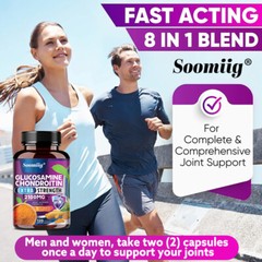 Triple Strength 1500 mg Glucosamine Chondroitin&MSM Joint Support Immune Support
