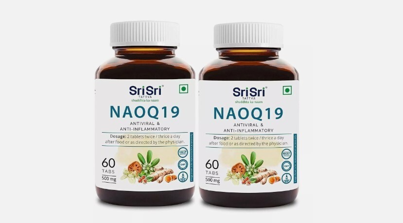 Pack of 2 X Sri Sri Tattva NAOQ19 – Anti Viral 60 Tablets 500 mg, Unisex, FS