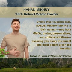 Matcha Green Tea (Té Verde) Powder (Molido) from Peru Andes 100% Natural