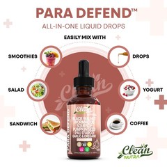 para Defend Wormwood Black Walnut Cleanse for Humans 2 Fl Oz (Pack of 1)