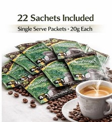 Moringa Herbal Coffee 2Pack 44 Sachets Reishi, Shiitake , Detox,Energy