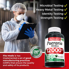 Lab | Pueraria Mirifica |180 Capsules | 12000 Mg | Pueraria Mirifica Capsules |
