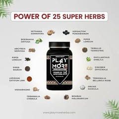 Herbal Deck Play More Powder for Men Natural Strength and Immunity Support