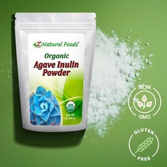 1 lb Organic Agave Inulin Powder – , Gluten-Free Natural Fiber Supplement