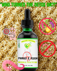 Parasite Flush Tincture Organic Liquid Herbal Drops Detox 2 FL OZ Concentrated