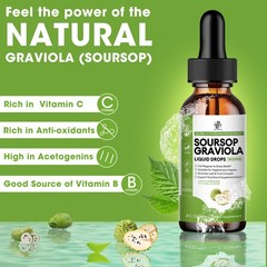 2x Pure Soursop Fruit & Leaf Extract – Digestive Support & Immune Health