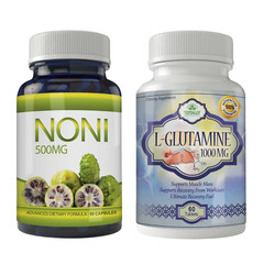 Noni Fruit Immune Support Antioxidant & L-Glutamine Muscle Supplement 60 Tablets