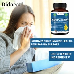 Lung Support Supplement, Lung Cleanse & Lung Detox Formula, Lung Health Support