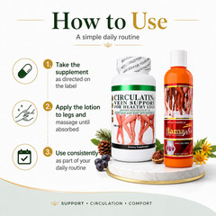 VEIN CARE Circulation + vit K cream, Varicose Leg, Veins & Arteries Supplement