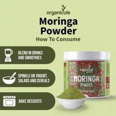 Organic MORINGA Leaf Powder (200g) 100% Pure Superfood Antioxidants Vegan