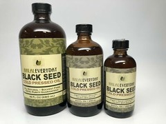 Black Seed Oil 100% Pure Natural Cold Pressed Cumin Nigella Sativa Non GMO GLASS