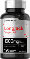 Longjack 1600 mg | 120 Capsules | Longifolia Root Extract | by Horbaach