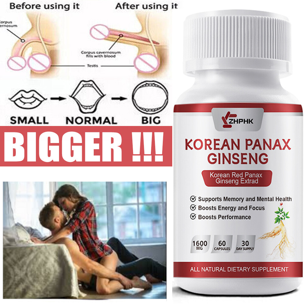 60 Capsule 1600Mg Best-Male Enlarger Thicker Longer Bigger Growth 4″ Enlargement