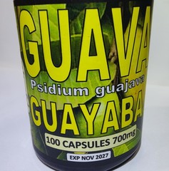 Hojas de Guayaba,Mexican Guava Leaves,Organic Guava leaves Natural 100 Caps !!!