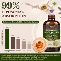 30-in-1 Wormwood Black Walnut Clove Cleanse Tincture 4oz | Gut Health & Digestiv