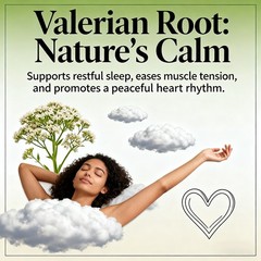 Valerian Root Sleep 120 Capsules Promote Muscle Relaxation Heart Health Mood