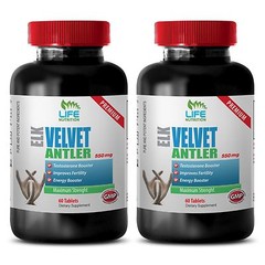 Boost Sexual Vigor Pills – Elk Antler Complex 550mg – Saw Palmetto Extract 2B
