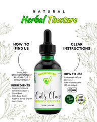 Cat’s Claw Tincture | Liquid Herbal Extract | Supports Immunity & Joint 2 FL OZ