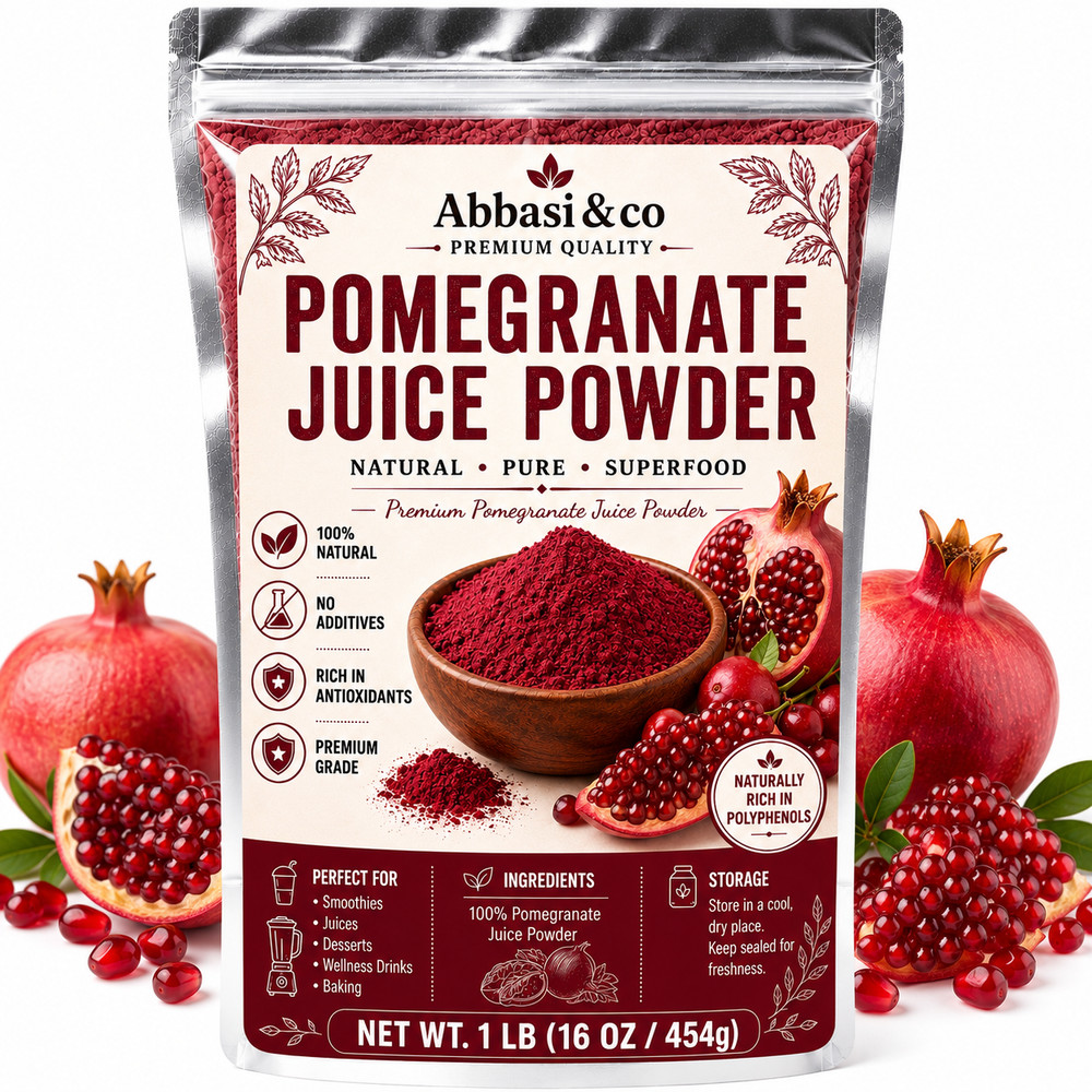 Premium Quality Pomegranate Juice Powder 100% Freeze-Dried, Superfood, Natural R