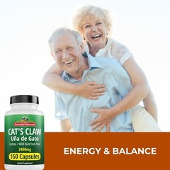 Cat’s Claw 150Capsules – Uña de Gato 100% Natural Cats Claw Bark Grown in Peru