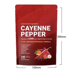 Cayenne Pepper 240 Softgels Supplement, Supports Improve Leg Vein