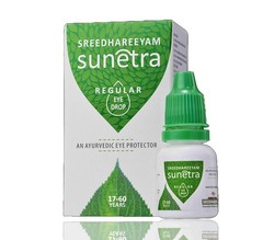 Sreedhareeyam Ayurveda Sunetra Regular Herbal Eyedrops Dryness,Redness & Cooling