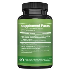 Saw Palmetto 2400mg – Prevents Hair Loss, Prostate and Urinary Tract Health