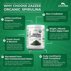 303 Servings of Pure Kosher Spirulina Powder 2.2lbs – Fresh & Neutral Taste