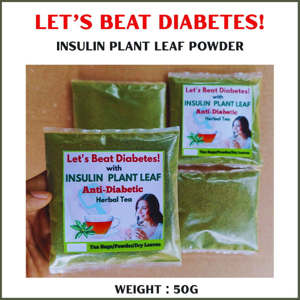 Organic Insulin Plant Leaf Ground Powder/Fiery Diabetic Blood Sugar Support Tea