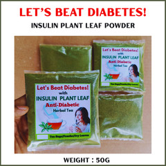 Organic Insulin Plant Leaf Ground Powder/Fiery Diabetic Blood Sugar Support Tea